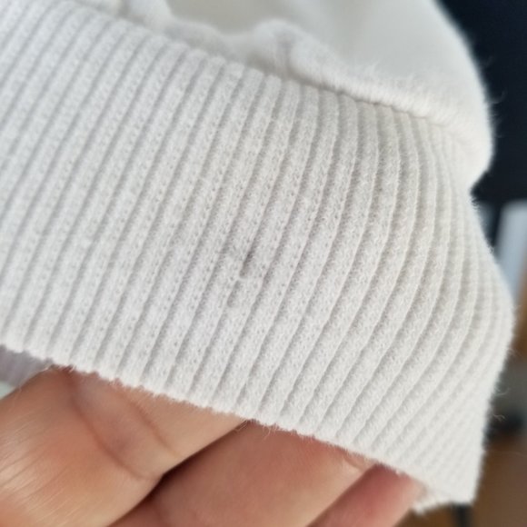 Polaroid Crop Sweatshirt Quarter Zip Vintage Style Rainbow White Medium Photo - Picture 9 of 9